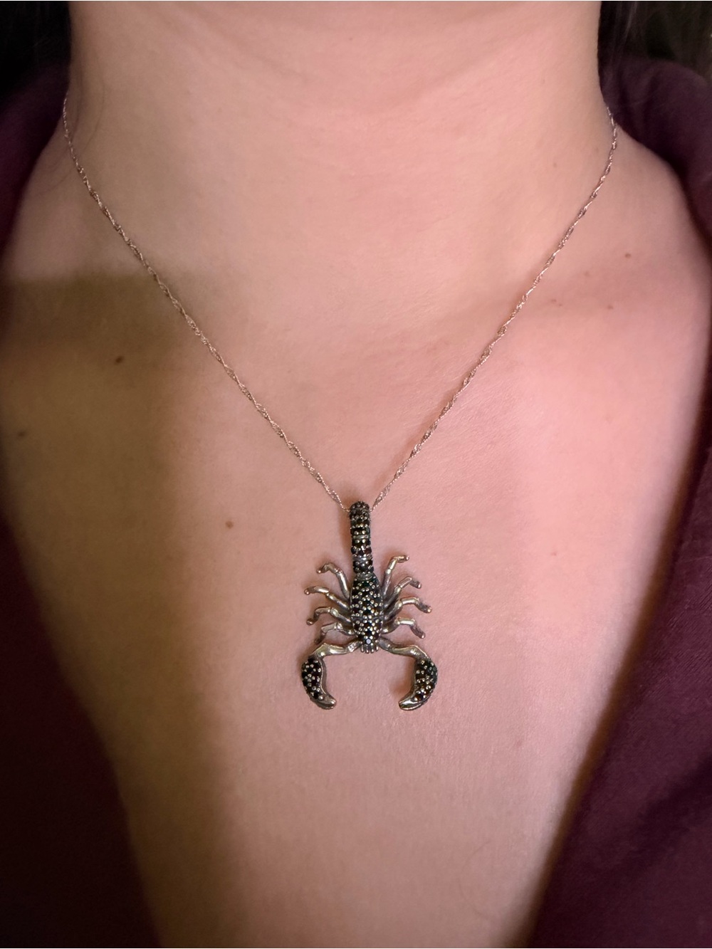 925 Silver Scorpion Pendant